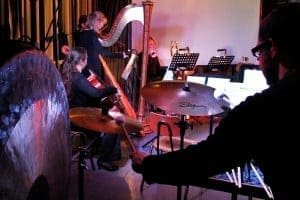 In der Aula der Realschule präsentierte das Ensemble Horizonte neue Musik.