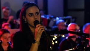 Weihnachtsshow 2023 im Musikclub Woanders, The Baff Bigband